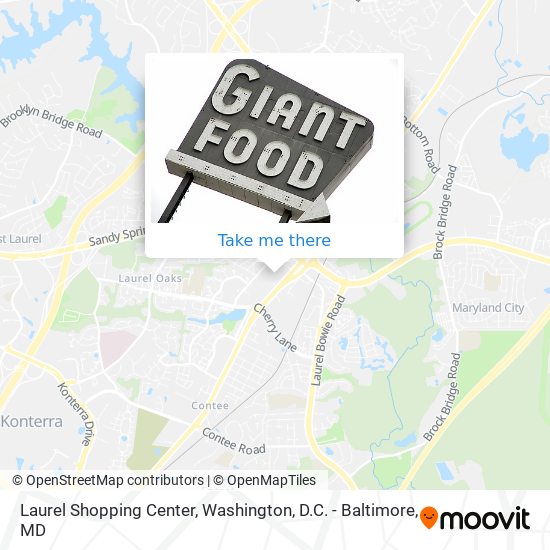 Laurel Shopping Center map