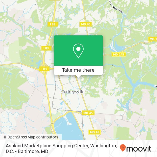 Mapa de Ashland Marketplace Shopping Center