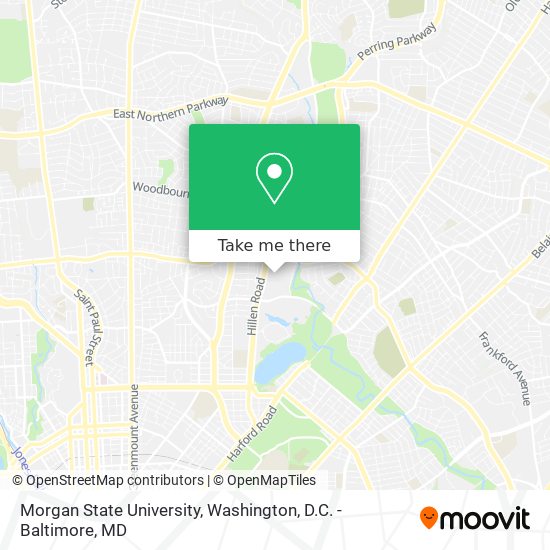 Mapa de Morgan State University