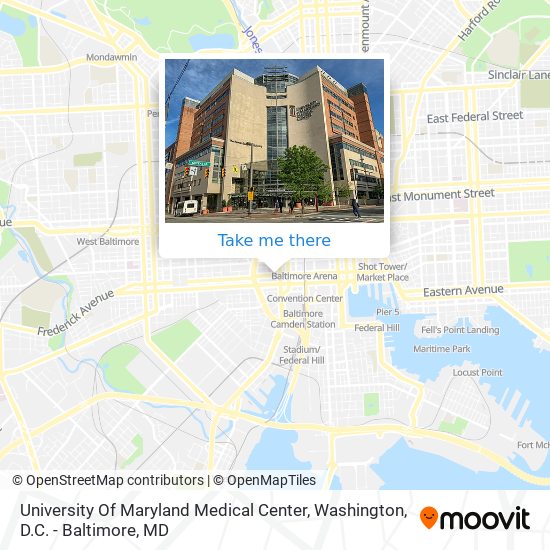 University Of Maryland Medical Center map