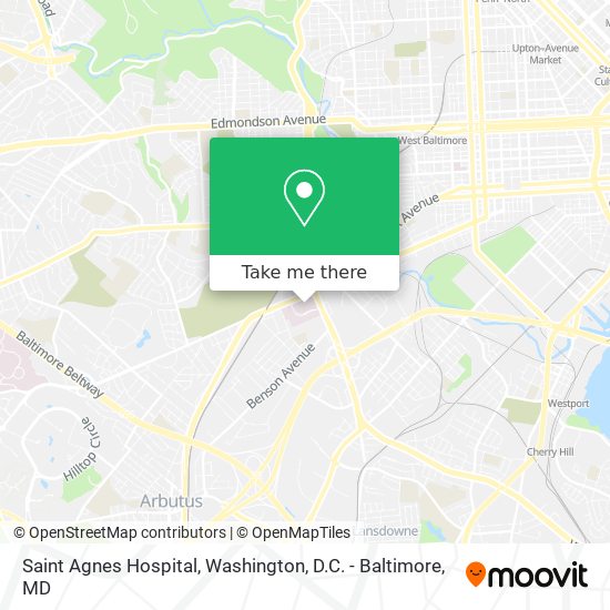 Mapa de Saint Agnes Hospital
