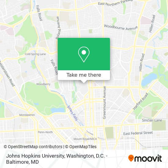 Mapa de Johns Hopkins University