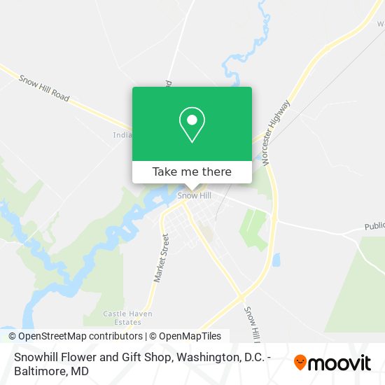 Mapa de Snowhill Flower and Gift Shop