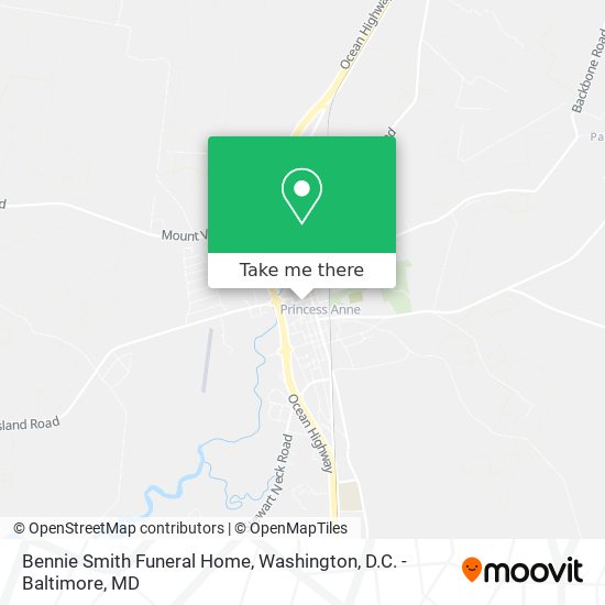 Bennie Smith Funeral Home map