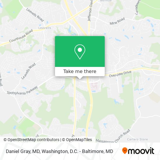 Daniel Gray, MD map