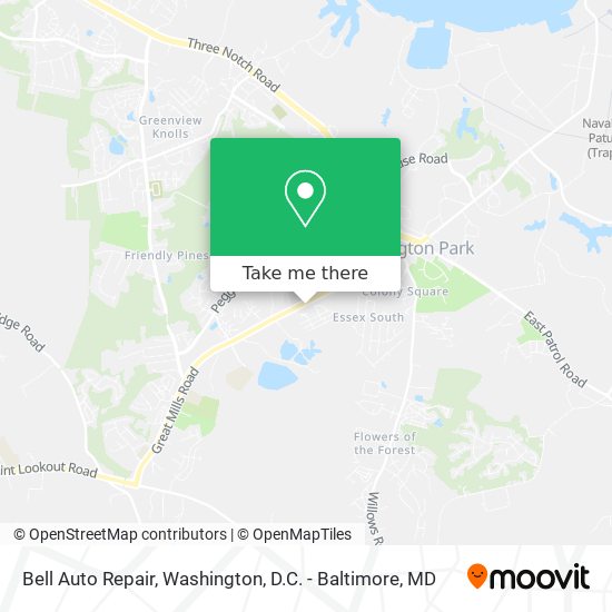 Bell Auto Repair map