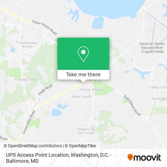 Mapa de UPS Access Point Location