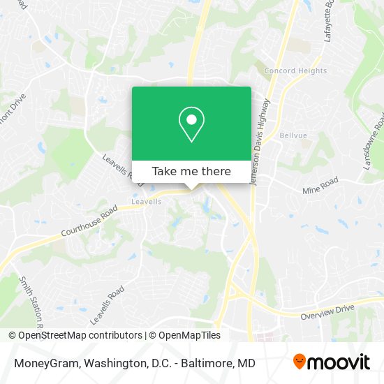 Mapa de MoneyGram