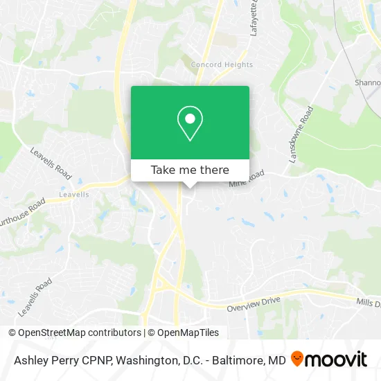 Ashley Perry CPNP map