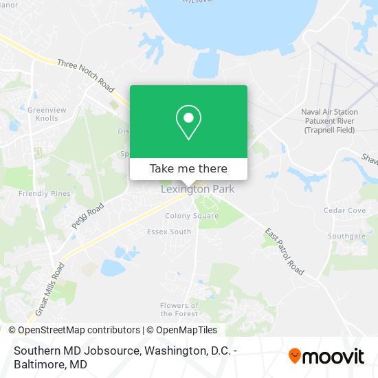 Southern MD Jobsource map