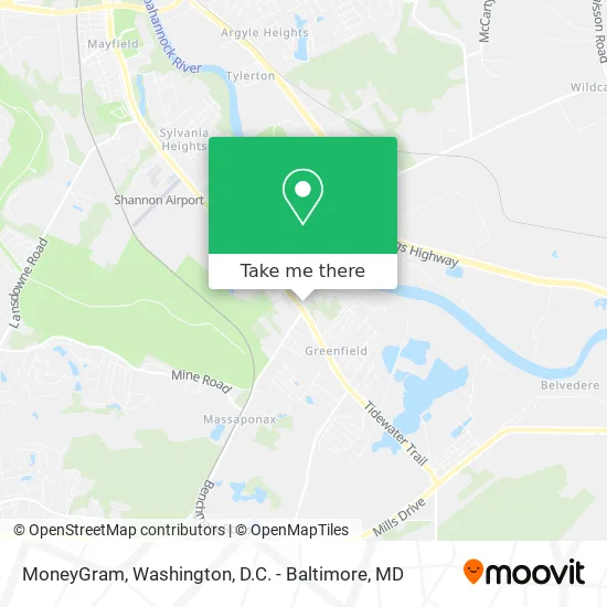 MoneyGram map