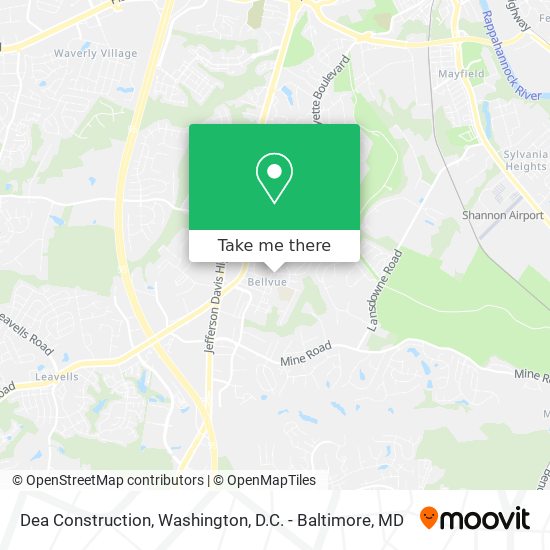 Dea Construction map