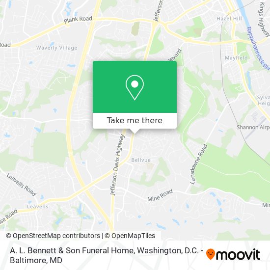 A. L. Bennett & Son Funeral Home map
