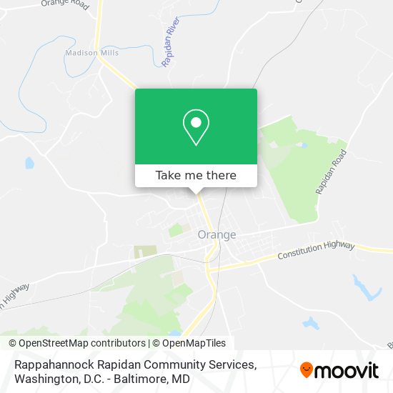 Rappahannock Rapidan Community Services map