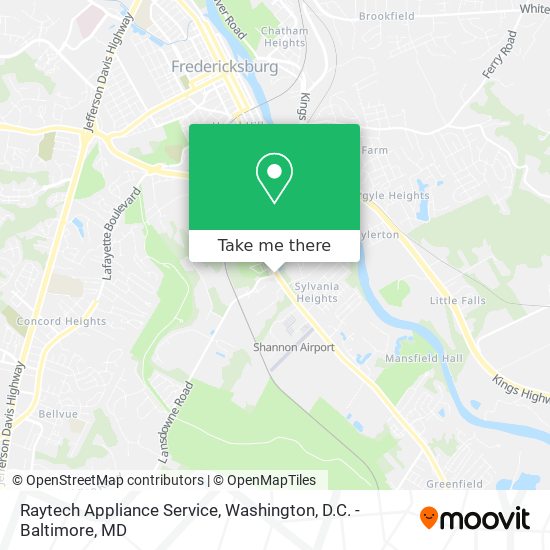 Mapa de Raytech Appliance Service