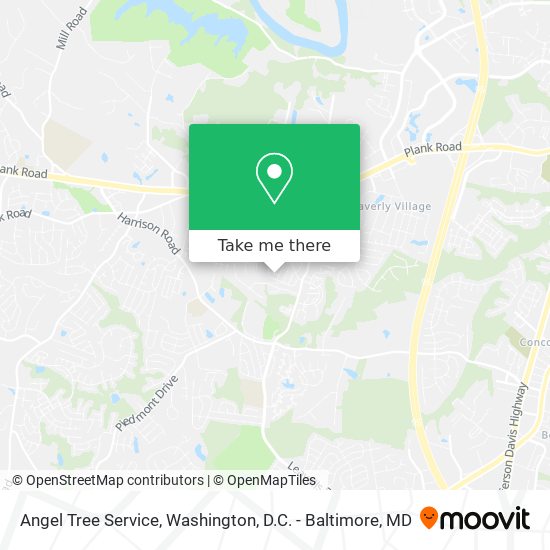 Mapa de Angel Tree Service