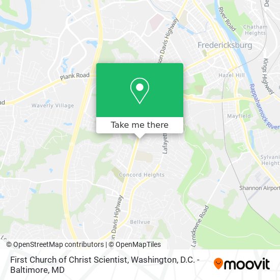 Mapa de First Church of Christ Scientist