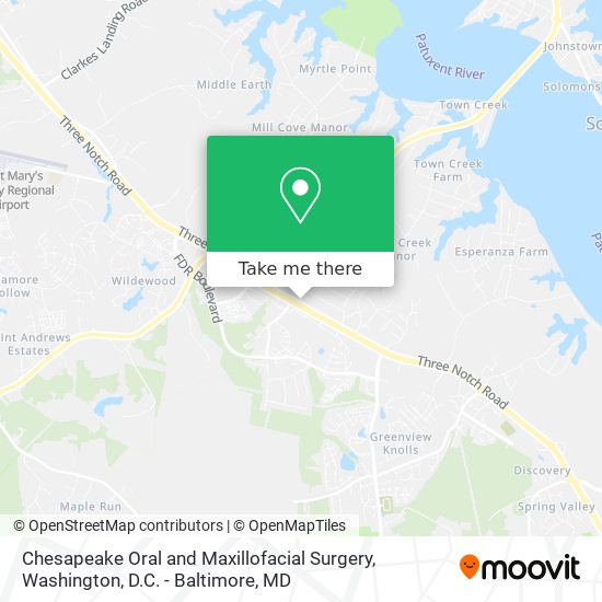 Chesapeake Oral and Maxillofacial Surgery map