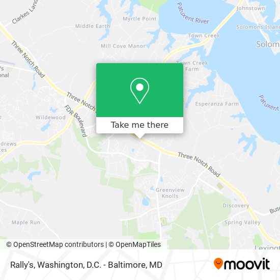 Rally's map