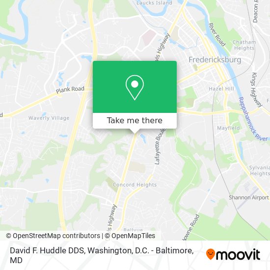 David F. Huddle DDS map