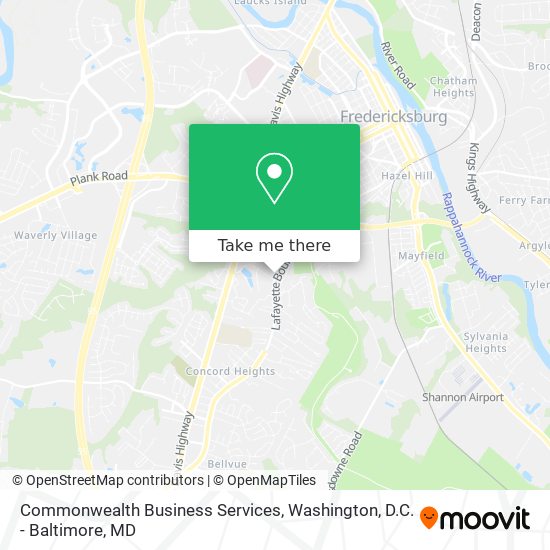 Commonwealth Business Services map