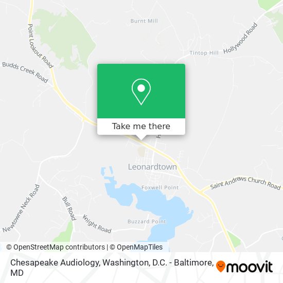 Chesapeake Audiology map