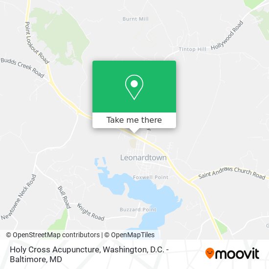 Holy Cross Acupuncture map