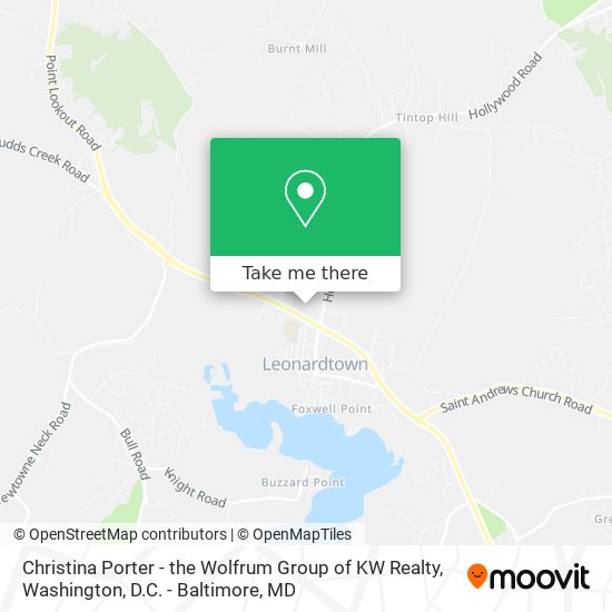 Mapa de Christina Porter - the Wolfrum Group of KW Realty