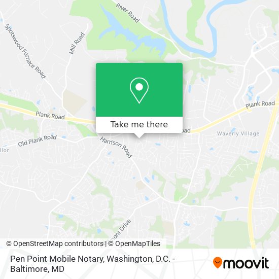 Pen Point Mobile Notary map
