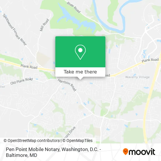 Pen Point Mobile Notary map