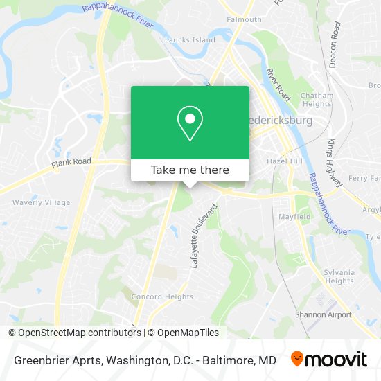 Mapa de Greenbrier Aprts