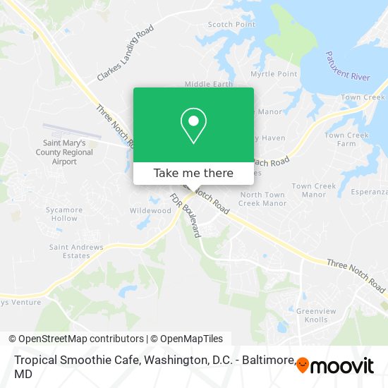 Mapa de Tropical Smoothie Cafe