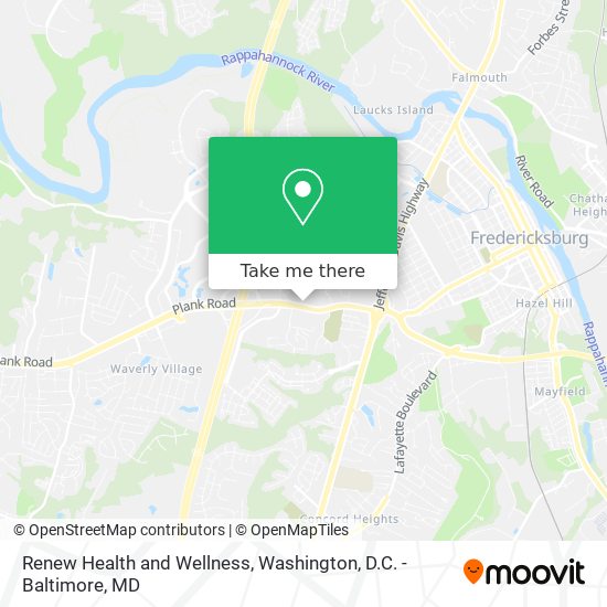 Renew Health and Wellness map