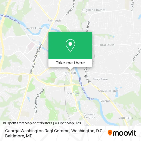 Mapa de George Washington Regl Commn