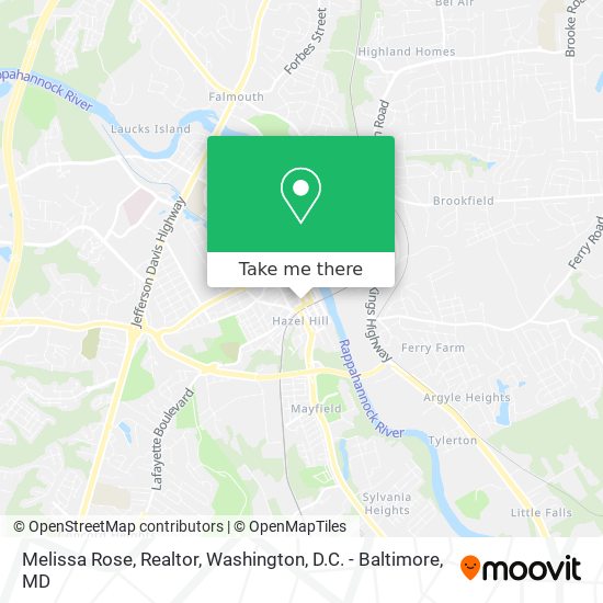 Melissa Rose, Realtor map