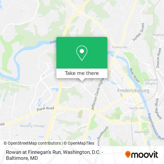 Mapa de Rowan at Finnegan's Run