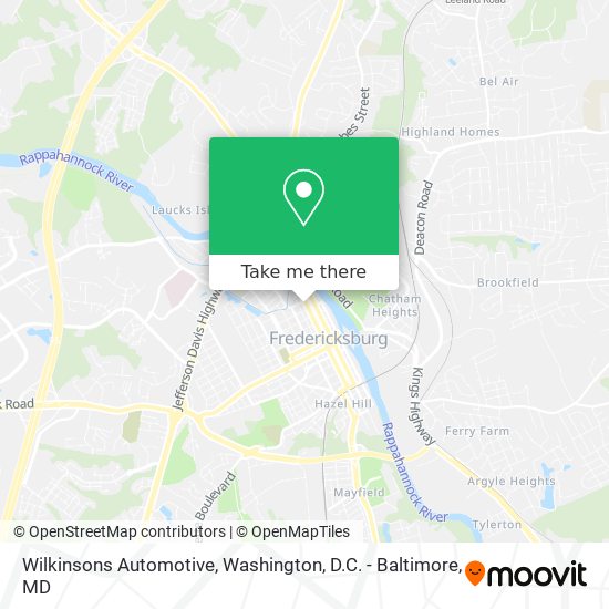 Wilkinsons Automotive map