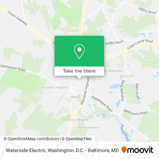 Waterside Electric map