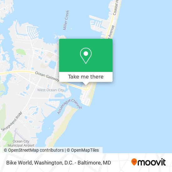 Bike World map