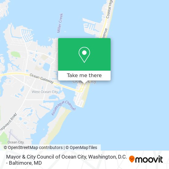 Mapa de Mayor & City Council of Ocean City