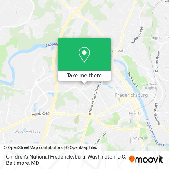 Mapa de Children's National Fredericksburg