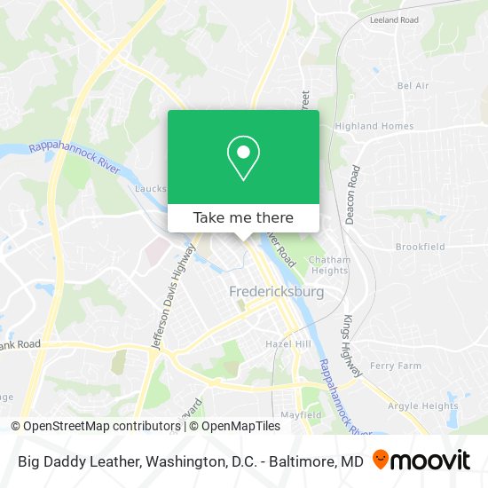 Big Daddy Leather map