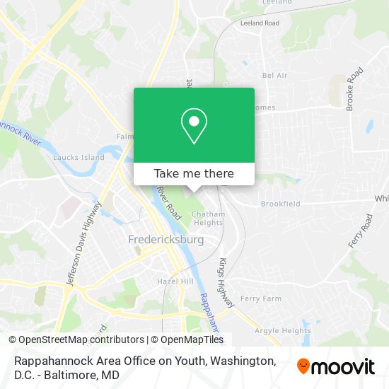 Mapa de Rappahannock Area Office on Youth