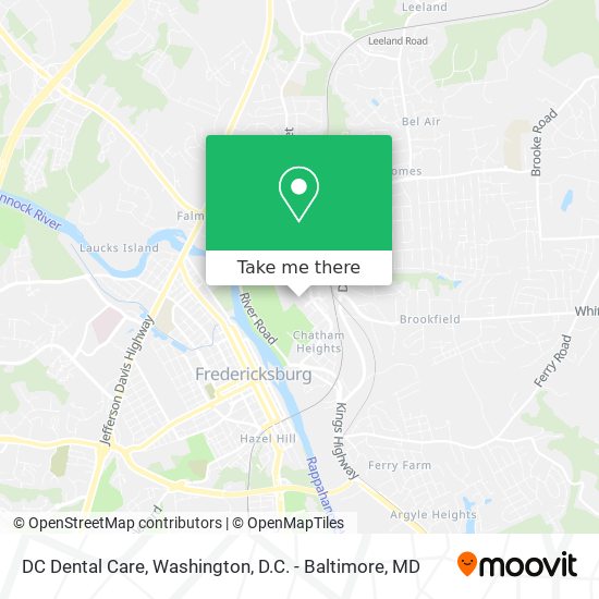 DC Dental Care map