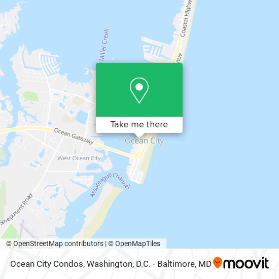 Ocean City Condos map