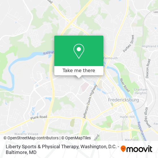 Liberty Sports & Physical Therapy map