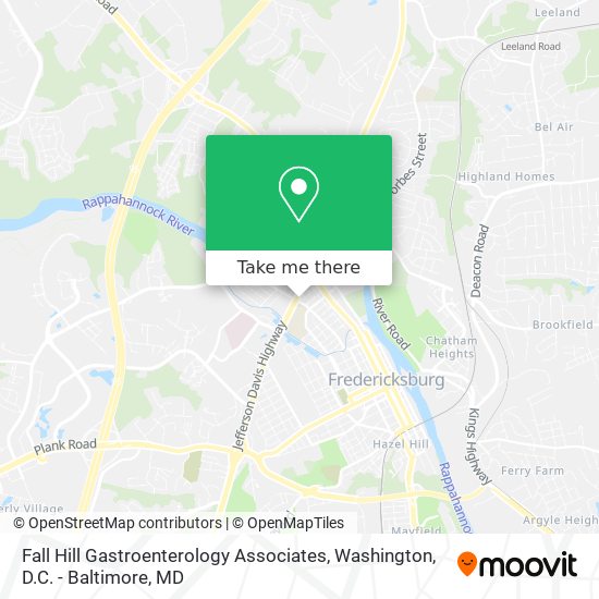 Mapa de Fall Hill Gastroenterology Associates