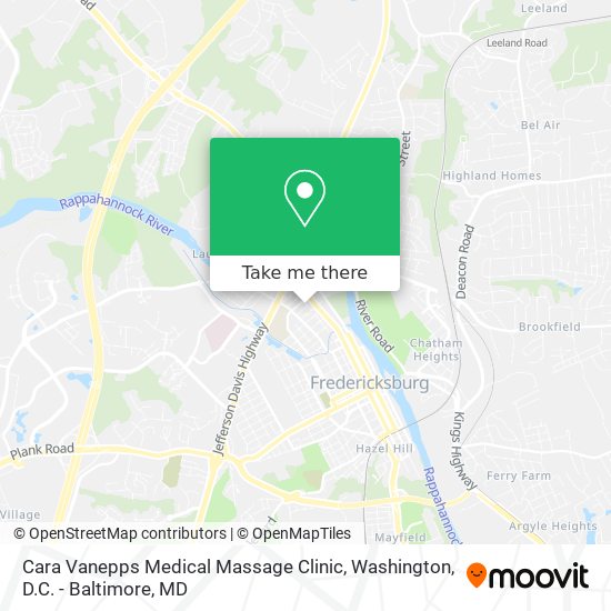 Mapa de Cara Vanepps Medical Massage Clinic