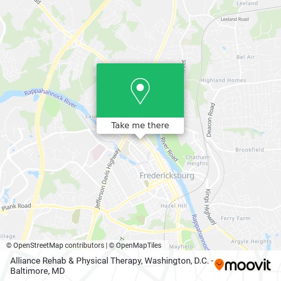 Mapa de Alliance Rehab & Physical Therapy