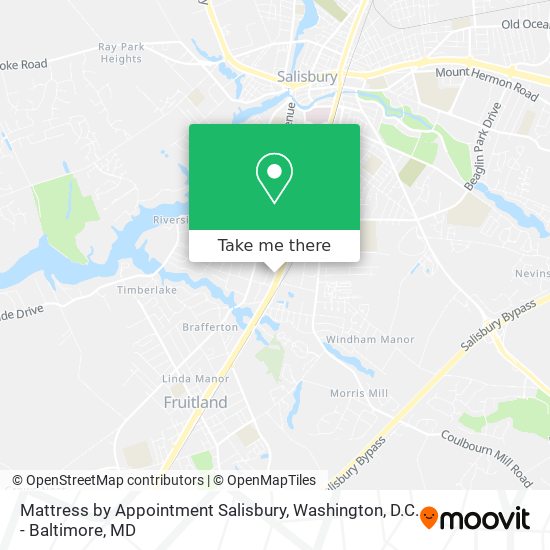 Mattress by Appointment Salisbury map